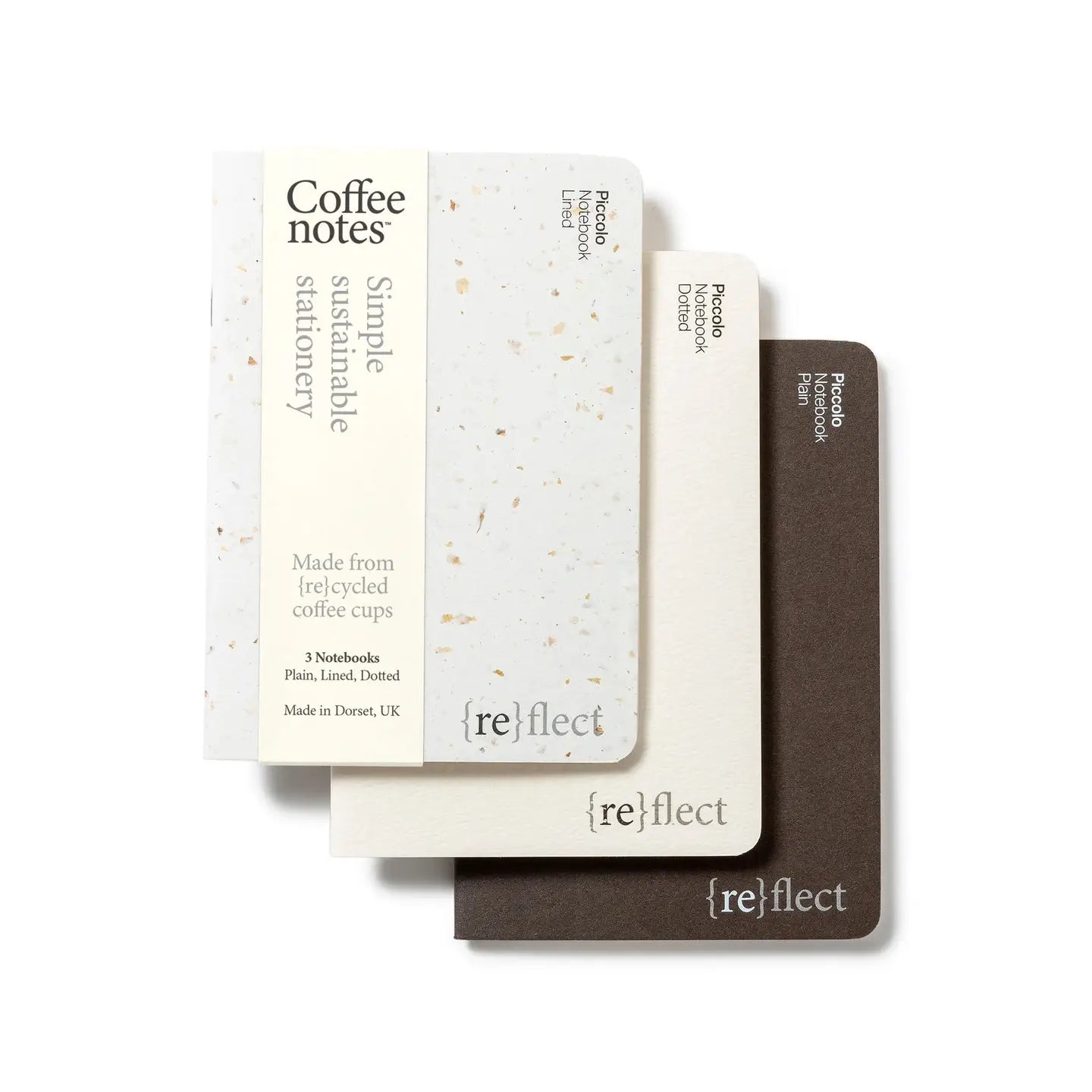 Cafe Stitched Notebooks (Pack of 3)